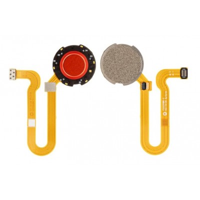 Fingerprint Sensor Flex Cable For Motorola One Hyper Amber By - Maxbhi Com