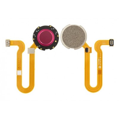 Fingerprint Sensor Flex Cable For Motorola One Hyper Wine By - Maxbhi Com