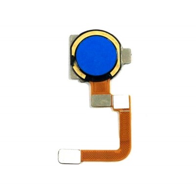 Fingerprint Sensor Flex Cable For Realme C3 3 Cameras Blue By - Maxbhi Com