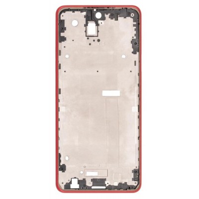 Lcd Frame Middle Chassis For Lg Q92 5g Red By - Maxbhi Com