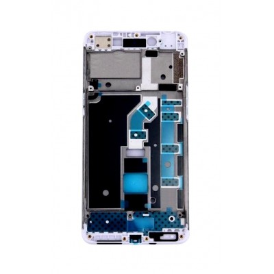 Lcd Frame Middle Chassis For Oppo A37 White By - Maxbhi Com