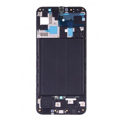 Lcd Frame Middle Chassis For Samsung Galaxy A50 Black By - Maxbhi Com