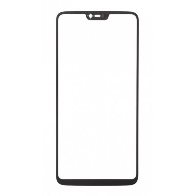 Replacement Front Glass For Oneplus 6 Black By - Maxbhi Com