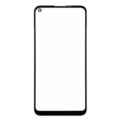 Replacement Front Glass For Samsung Galaxy A11 Black By - Maxbhi Com