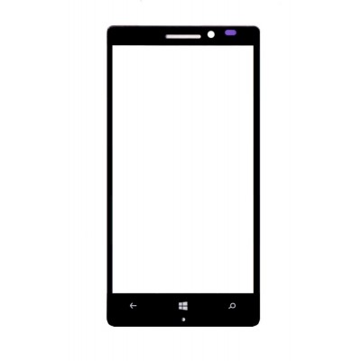 Replacement Front Glass For Nokia Lumia 930 Black By - Maxbhi Com