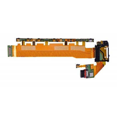 Power Button Flex Cable For Sony Xperia Z3 Plus White On Off Flex Pcb By - Maxbhi Com