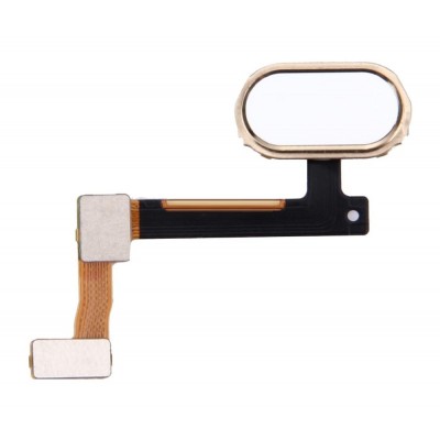 Fingerprint Sensor Flex Cable For Oppo R9 Plus White By - Maxbhi Com