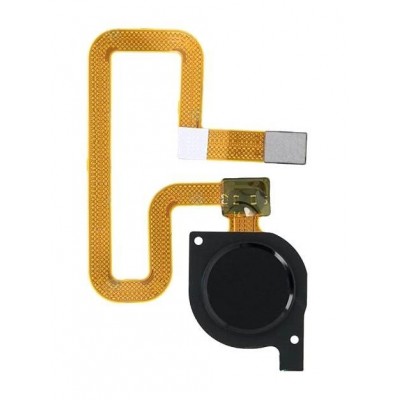 Fingerprint Sensor Flex Cable For Huawei Y7 2018 Black By - Maxbhi Com