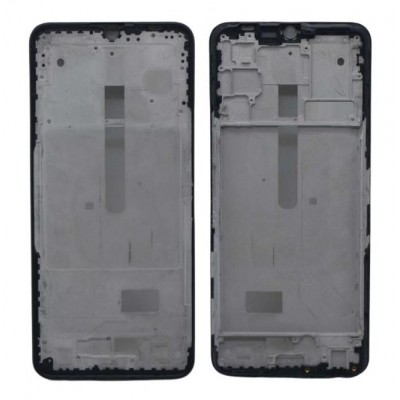 Lcd Frame Middle Chassis For Vivo Y72 5g India Black By - Maxbhi Com
