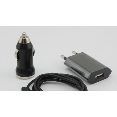 3 in 1 Charging Kit for BlackBerry PlayBook with USB Wall Charger, Car Charger & USB Data Cable