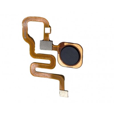 Fingerprint Sensor Flex Cable For Xiaomi Redmi Note 6 Pro Black By - Maxbhi Com