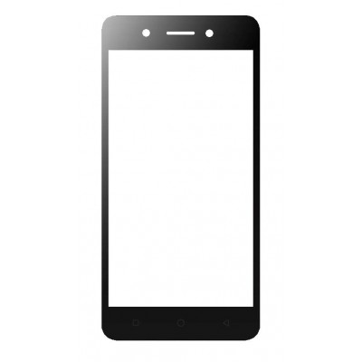 Replacement Front Glass For Itel A33 Black By - Maxbhi Com