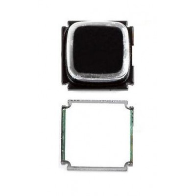 Home Button Outer For Blackberry Bold Touch 9900 White By - Maxbhi Com