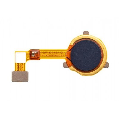 Fingerprint Sensor Flex Cable For Oppo A32 Black By - Maxbhi Com