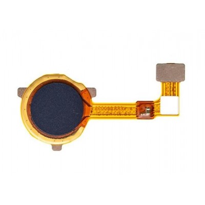 Fingerprint Sensor Flex Cable For Oppo A32 Black By - Maxbhi Com
