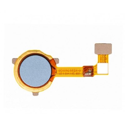 Fingerprint Sensor Flex Cable For Oppo A32 Blue By - Maxbhi Com
