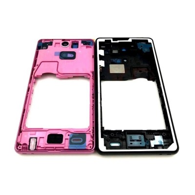 Lcd Frame Middle Chassis For Sony Xperia Zr Hspa Plus Pink By - Maxbhi Com