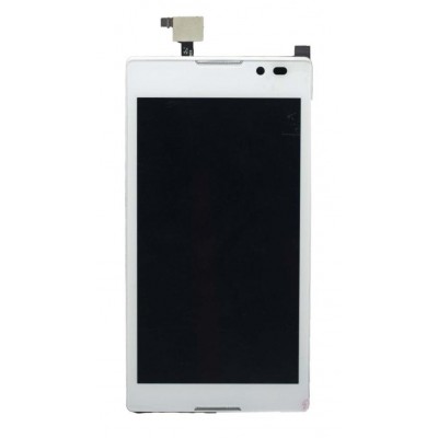 Lcd With Touch Screen For Sony Xperia C Hspa Plus C2305 White By - Maxbhi Com