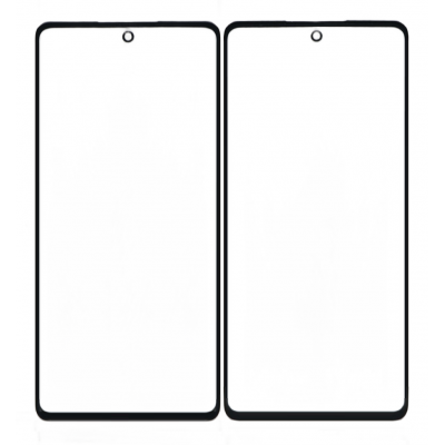 Replacement Front Glass For Samsung Galaxy M52 5g Blue By - Maxbhi Com