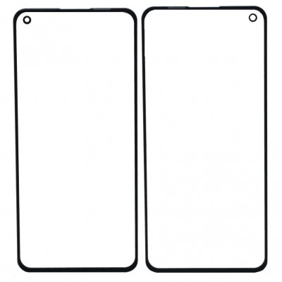 Replacement Front Glass For Xiaomi 11 Lite 5g Ne Black By - Maxbhi Com