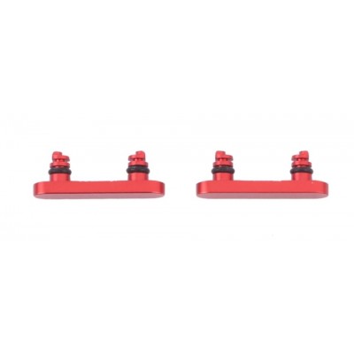 Volume Side Button Outer for Apple iPhone 13 mini Red - Plastic Key