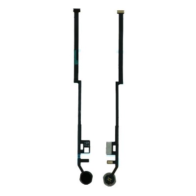 Home Button Complete for Apple iPad 10.2 2021 Black - Outer Plastic with Inner Flex