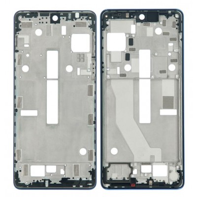 Lcd Frame Middle Chassis For Motorola Edge 20 Pro Blue By - Maxbhi Com