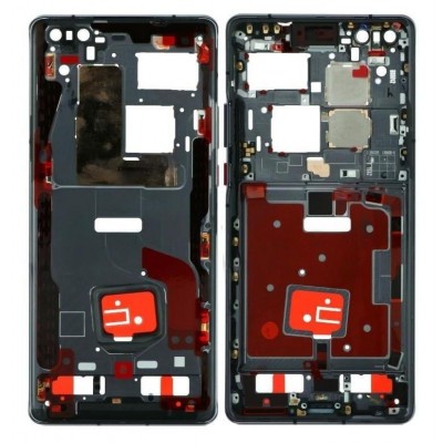 Lcd Frame Middle Chassis For Huawei Mate 40 Pro 4g Black By - Maxbhi Com