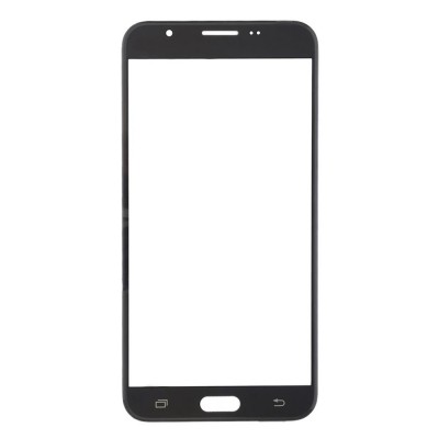 Replacement Front Glass For Samsung Galaxy J7 V Black By - Maxbhi Com