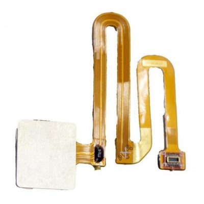 Fingerprint Sensor Flex Cable For Oppo F11 White By - Maxbhi Com