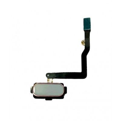 Fingerprint Sensor Flex Cable For Samsung Galaxy C7 2017 White By - Maxbhi Com