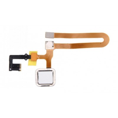 Fingerprint Sensor Flex Cable For Oppo R7 Plus White By - Maxbhi Com