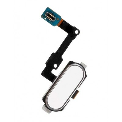Fingerprint Sensor Flex Cable For Samsung Galaxy On7 2016 White By - Maxbhi Com