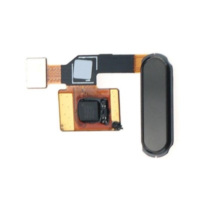 Fingerprint Sensor Flex Cable For Xiaomi Mi 5c Black By - Maxbhi Com