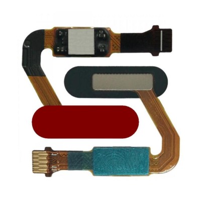 Fingerprint Sensor Flex Cable For Huawei Nova 2s Red By - Maxbhi Com