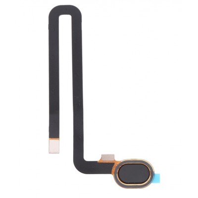 Fingerprint Sensor Flex Cable For Samsung Galaxy A6s Black By - Maxbhi Com