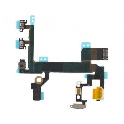 Power Button Flex Cable For Apple Iphone 5son Off Flex Pcb By - Maxbhi Com