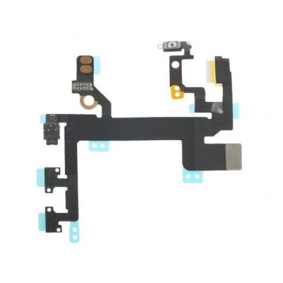 Power Button Flex Cable For Apple Iphone 5son Off Flex Pcb By - Maxbhi Com