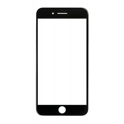 Replacement Front Glass For Apple Iphone 7 Plus Black By - Maxbhi Com