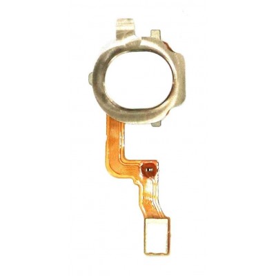 Fingerprint Sensor Flex Cable For Oppo A8 White By - Maxbhi Com