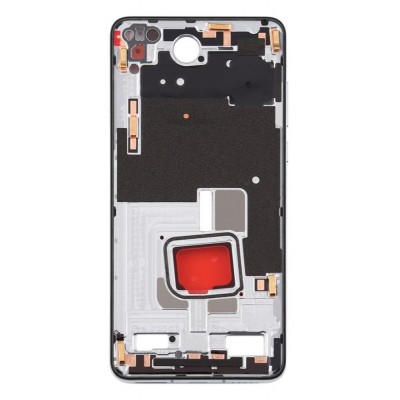Lcd Frame Middle Chassis For Huawei P40 Silver By - Maxbhi Com