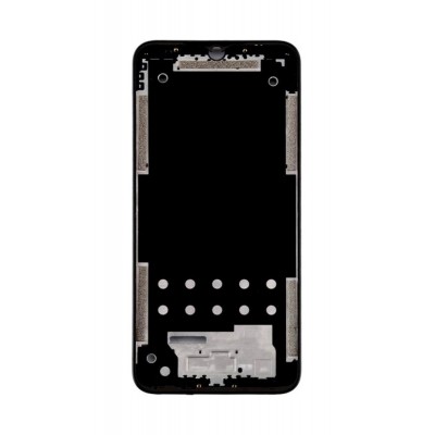 Lcd Frame Middle Chassis For Lg Q51 Black By - Maxbhi Com