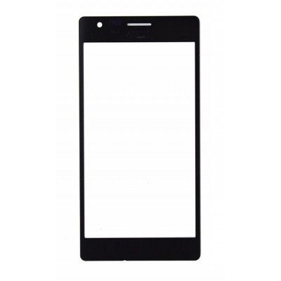 Replacement Front Glass For Nokia Lumia 730 Dual Sim Rm1040 Black By - Maxbhi Com