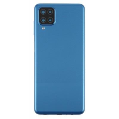 Back Panel Cover For Samsung Galaxy A12 Blue - Maxbhi Com