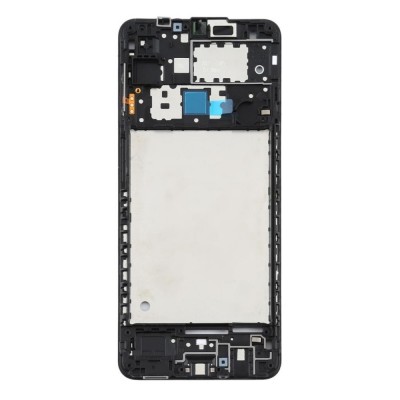 Lcd Frame Middle Chassis For Samsung Galaxy A12 Black By - Maxbhi Com