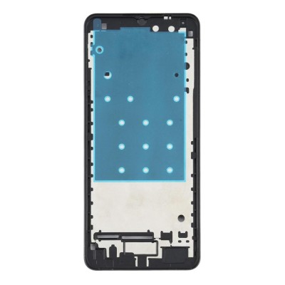 Lcd Frame Middle Chassis For Samsung Galaxy A12 Black By - Maxbhi Com