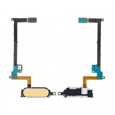 Fingerprint Sensor Flex Cable For Samsung Galaxy Note 4 Usa Gold By - Maxbhi Com