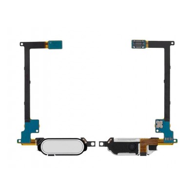 Fingerprint Sensor Flex Cable For Samsung Galaxy Note 4 Usa White By - Maxbhi Com