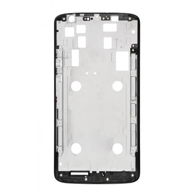 Lcd Frame Middle Chassis For Motorola Moto X Play 32gb Black By - Maxbhi Com