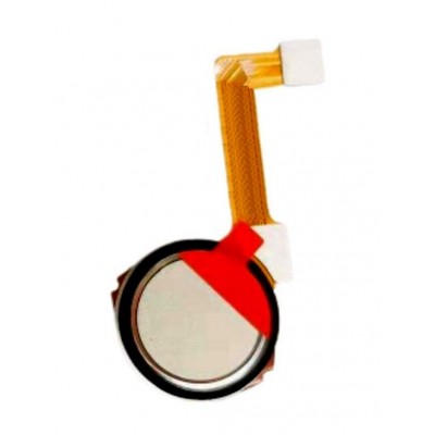Fingerprint Sensor Flex Cable For Lenovo K5 Play White By - Maxbhi Com